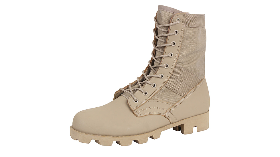 Rothco Classic Military Jungle Boots, Desert Tan, 13, Regular, 5909-DesertTan-13-Regular