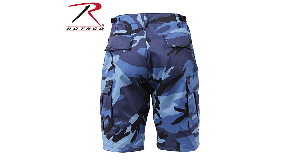 Rothco Colored Camo BDU Shorts - Men's, Sky Blue Camo, Extra Small, 65218-SkyBlueCamo-XS