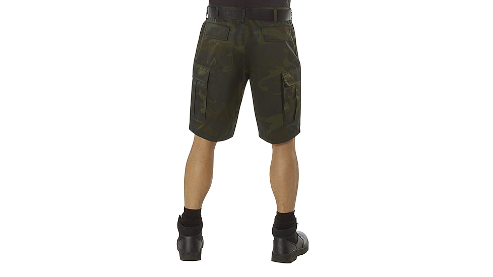 Rothco Colored Camo BDU Shorts - Mens, XL, Camo, 12040-MidnightWoodlandCamo-XL
