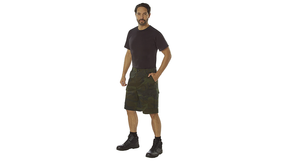 Rothco Colored Camo BDU Shorts - Mens, XL, Camo, 12040-MidnightWoodlandCamo-XL