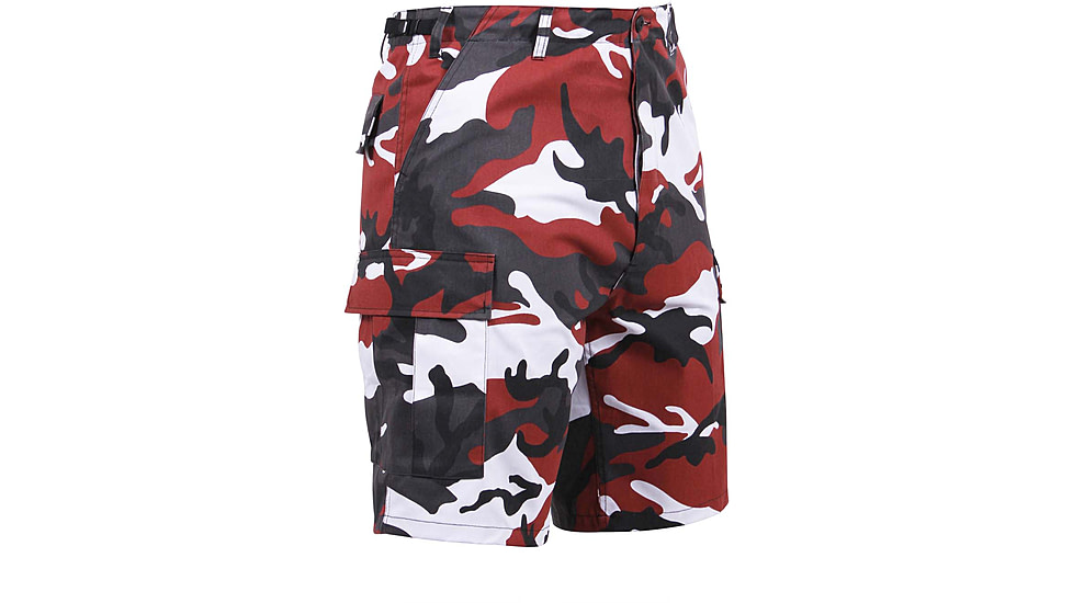 Rothco Colored Camo BDU Shorts, Red Camo, Large, 65221-RedCamo-L