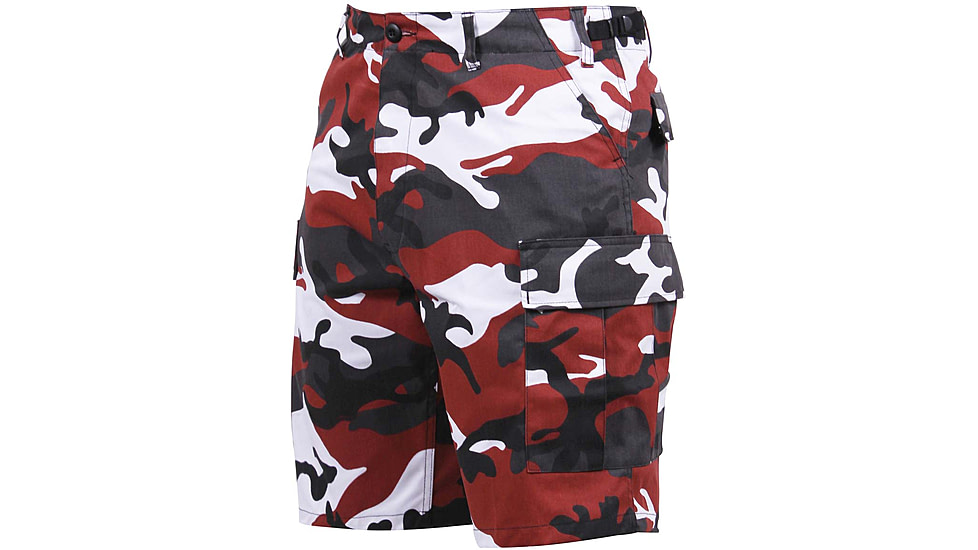 Rothco Colored Camo BDU Shorts, Red Camo, Large, 65221-RedCamo-L