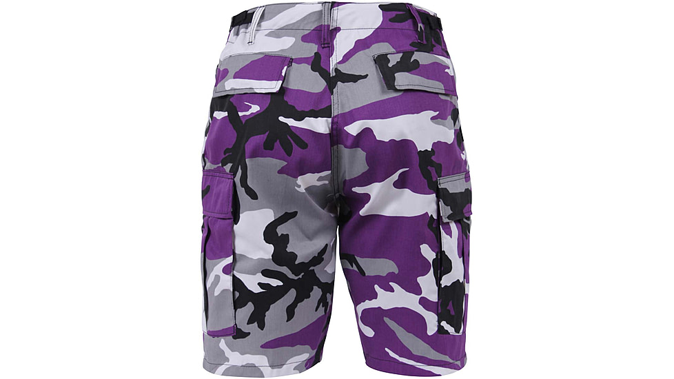 Rothco Colored Camo BDU Shorts, Ultra Violet Camo, Medium, 7100-UltraVioletCamo-M
