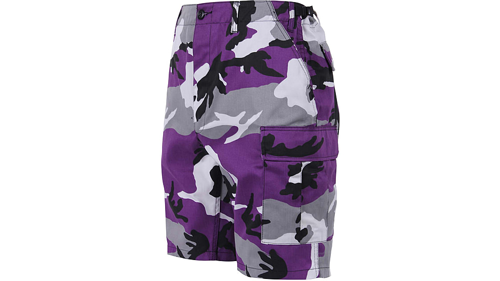 Rothco Colored Camo BDU Shorts, Ultra Violet Camo, Medium, 7100-UltraVioletCamo-M