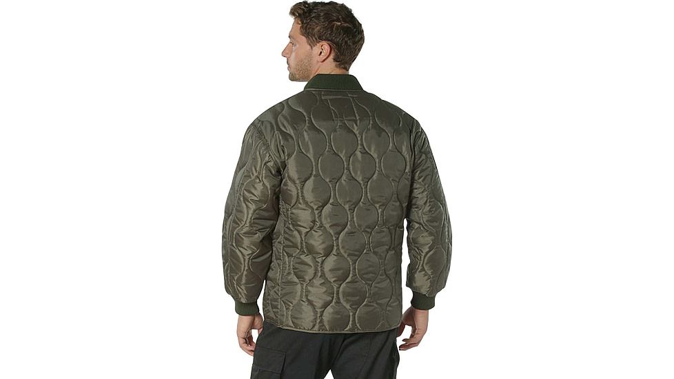 Rothco Concealed Carry Quilted Woobie Jacket - Mens, Olive Drab, Small, 20430-OliveDrab-S