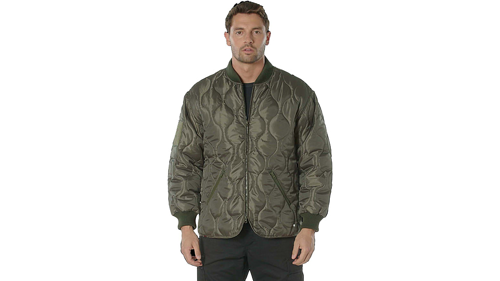 Rothco Concealed Carry Quilted Woobie Jacket - Mens, Olive Drab, Small, 20430-OliveDrab-S