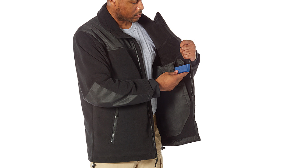 Rothco Concealed Carry Spec Ops Fleece Jacket, Black, Extra Large, 86670-Black-XL