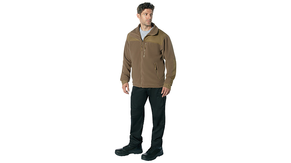 Rothco Concealed Carry Spec Ops Fleece Jacket - Men's, Coyote Brown, Small, 86675-CoyoteBrown-S