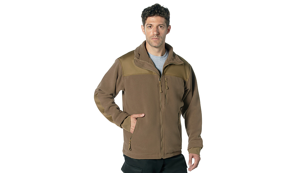 Rothco Concealed Carry Spec Ops Fleece Jacket, Coyote Brown, Small, 86675-CoyoteBrown-S