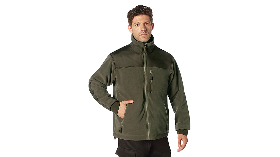 Rothco Concealed Carry Spec Ops Fleece Jacket, Olive Drab, Extra Large, 86680-OliveDrab-XL