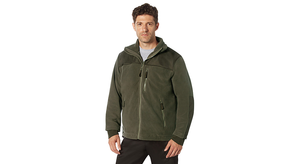 Rothco Concealed Carry Spec Ops Fleece Jacket, Olive Drab, Extra Large, 86680-OliveDrab-XL