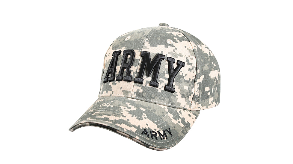 Rothco Deluxe Army Embroidered Low Profile Insignia Cap, ACU Digital Camo, 9488-ACUDigitalCamo