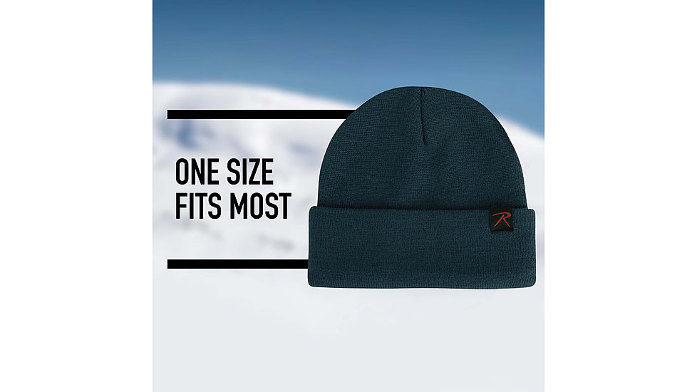 Rothco Deluxe Fine Knit Watch Cap, One Size, Cadet Blue, 57836-CadetBlue-OneSize