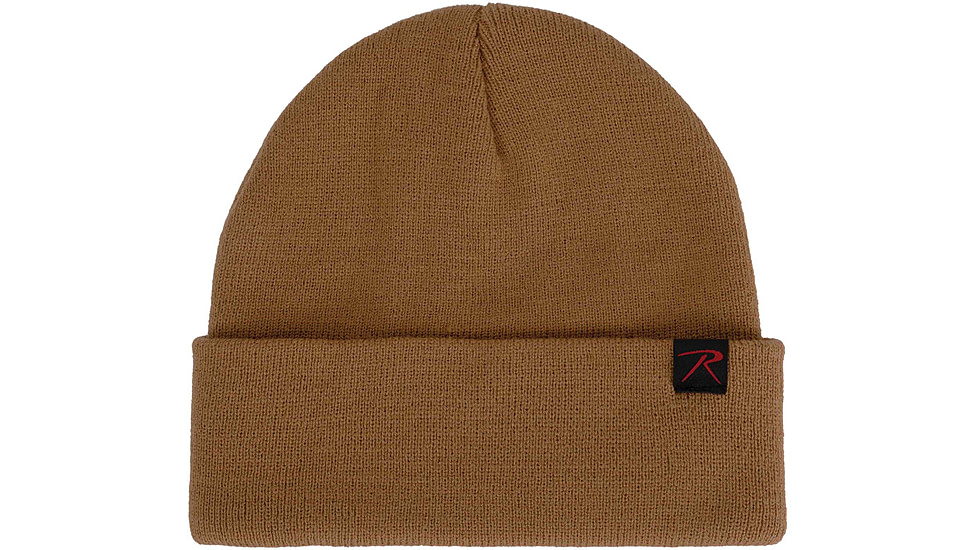Rothco Deluxe Fine Knit Watch Cap, One Size, Work Brown, 57833-WorkBrown-OneSize