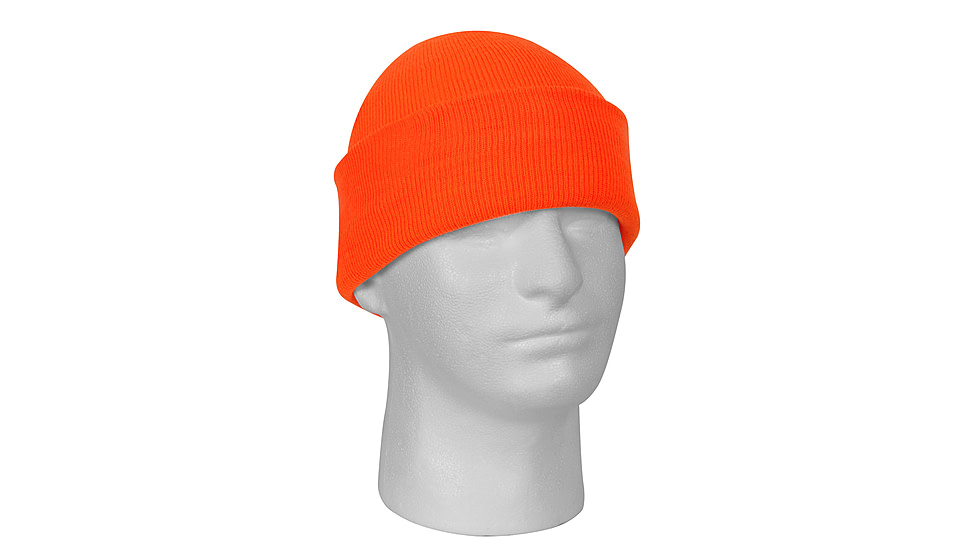 Rothco Deluxe Fine Knit Watch Cap, Safety Orange, 5783-SafetyOrange
