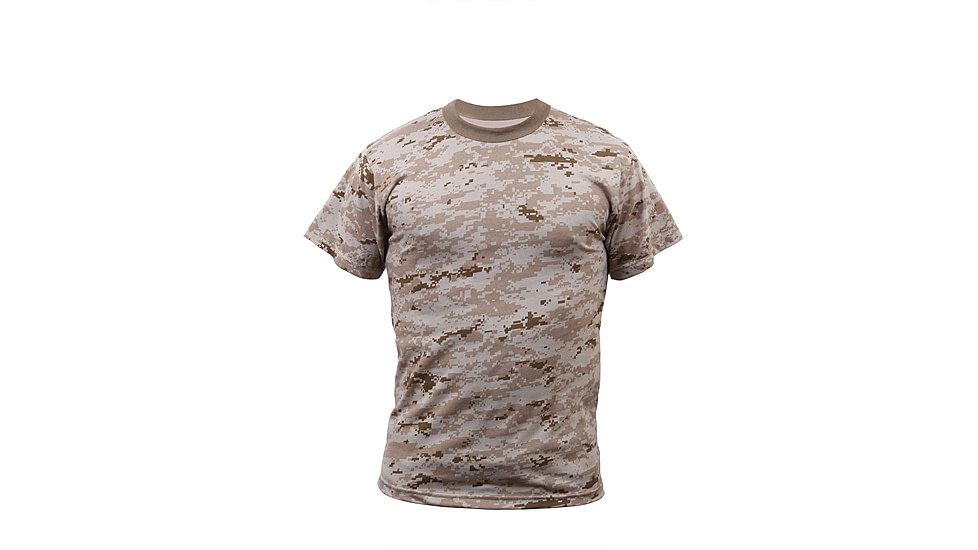 Rothco Digital Camo T-Shirt, Desert Digital Camo, XL, 5295-DesertDigitalCamo-XL