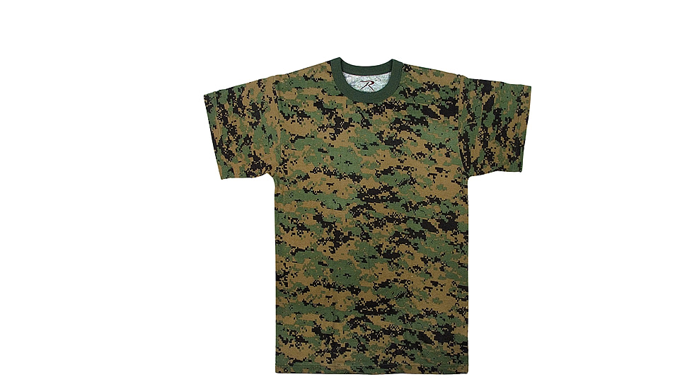 Rothco Digital Camo T-Shirt, Woodland Digital Camo, XL, 6494-WoodlandDigitalCamo-XL