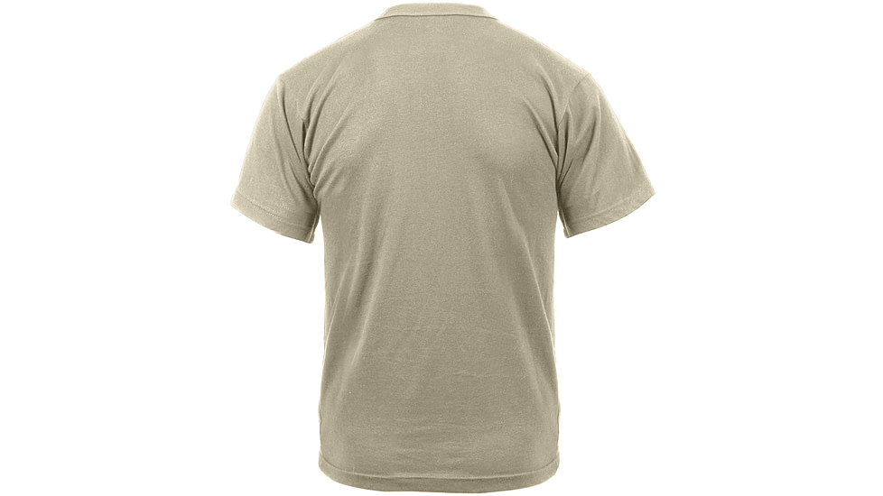 Rothco Distressed US Flag Athletic Fit T-Shirt, Desert Sand, Medium, 10870-DesertSand-M