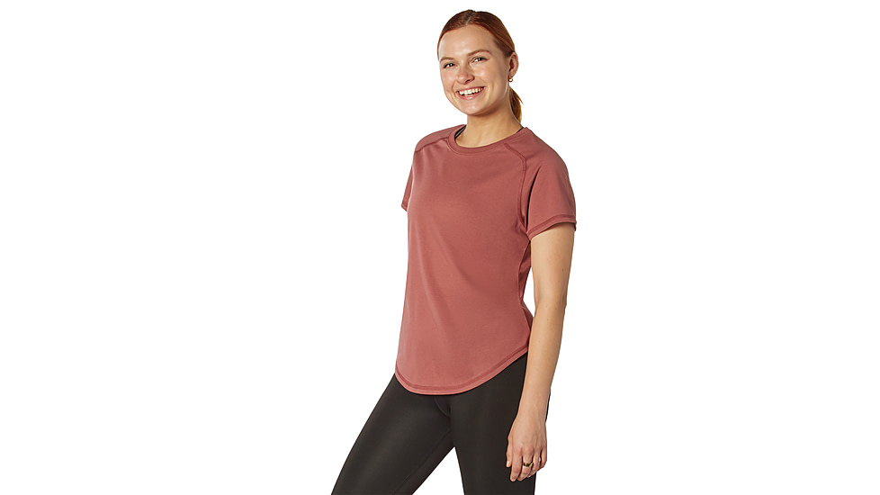 Rothco Essential Moisture Wicking Raglan Sleeve T-Shirt - Womens, Terracotta, Small, 13254-Terracotta-S