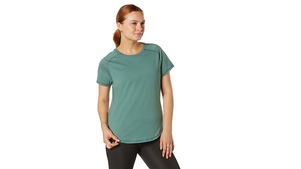Rothco Essential Raglan Sleeve T-Shirt - Womens, Vintage Teal, Small, 13202-VintageTeal-S
