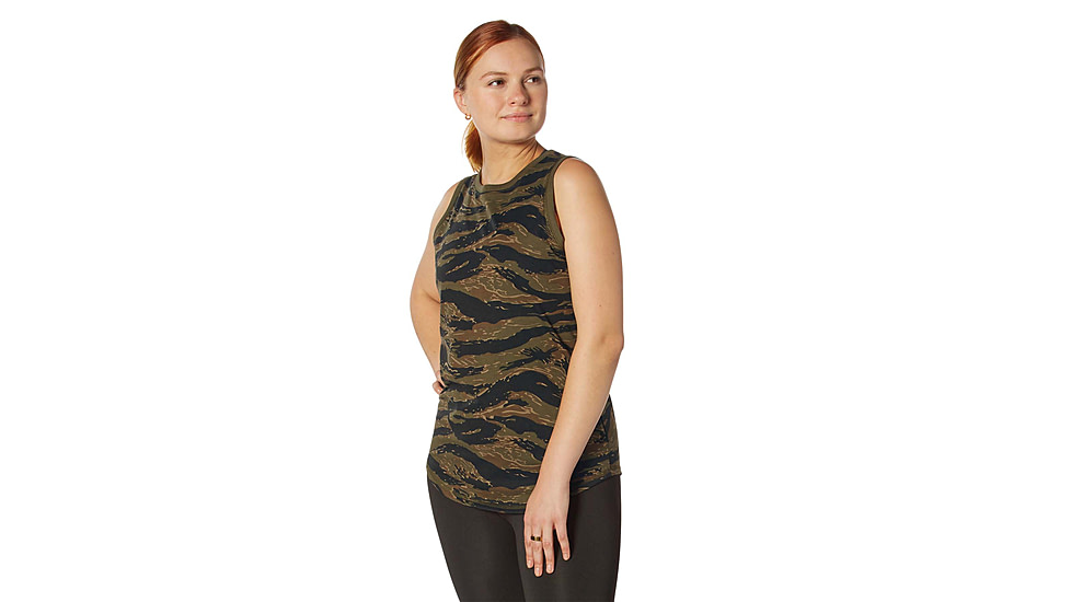 Rothco Essential Tank Top - Womens, Tiger Stripe Camo, 2XL, 13236-TigerStripeCamo-2XL