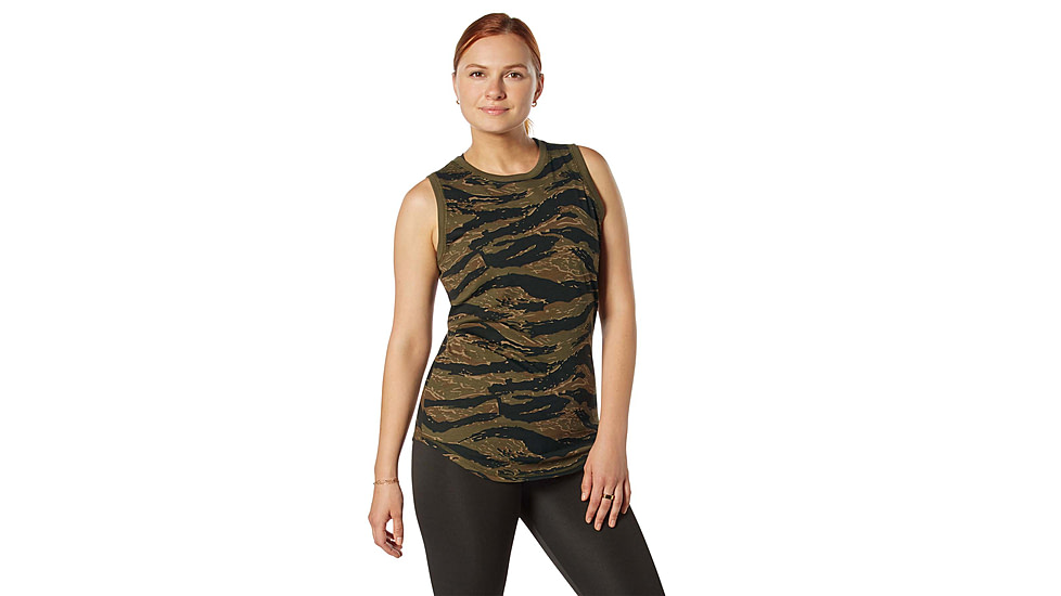 Rothco Essential Tank Top - Women's, Tiger Stripe Camo, 2XL, 13236-TigerStripeCamo-2XL