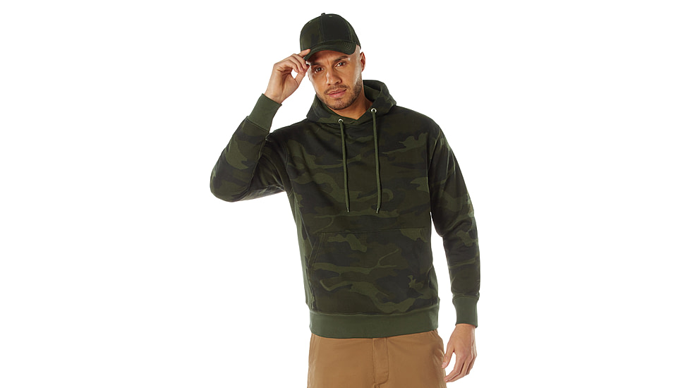 Rothco Every Day Pullover Hooded Sweatshirt - Men's, Midnight Woodland Camo, Large, 42095-MidnightWoodlandCamo-L