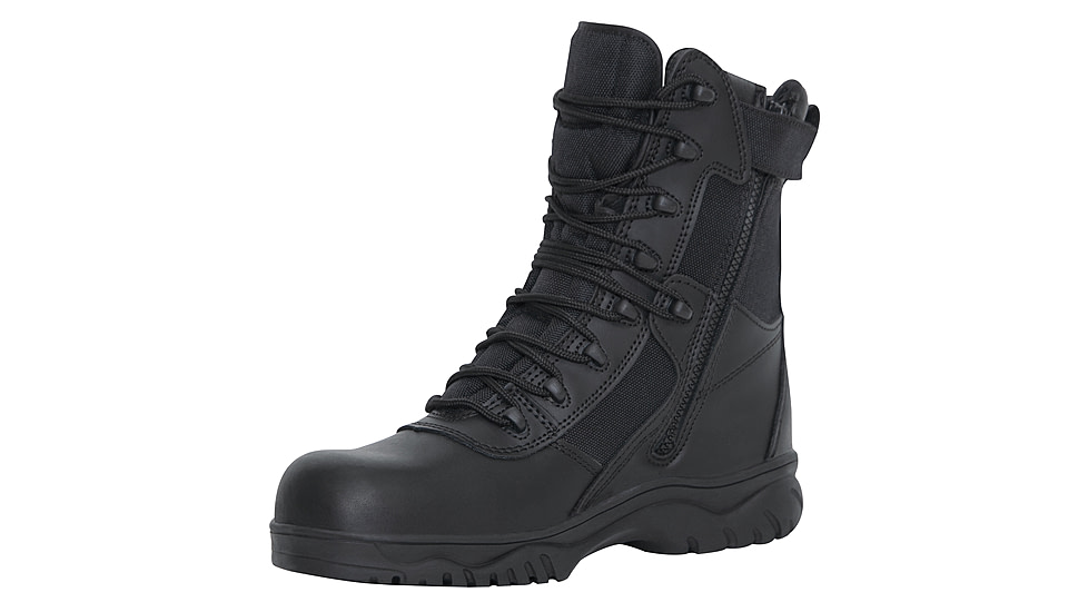 Rothco Forced Entry Tactical Boot With Side Zipper &amp; Composite Toe, 12.5, 21780
