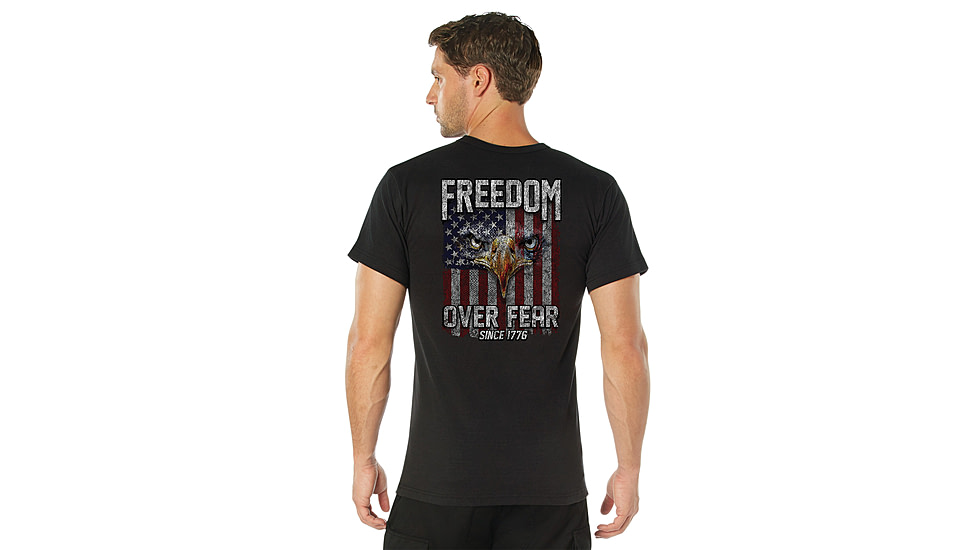 Rothco Freedom Over Fear T-Shirt - Men's, Black, 2XL, 18171-Black-2XL