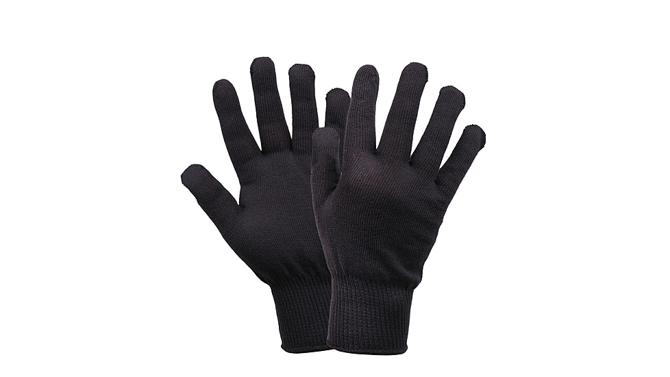 Rothco G.I. Polypropylene Glove Liners, Black, 8413-Black
