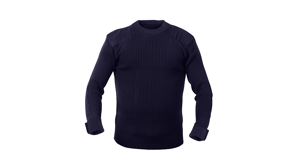 Rothco G.I. Style Acrylic Commando Sweater, Navy Blue, Small, 6347-NavyBlue-S