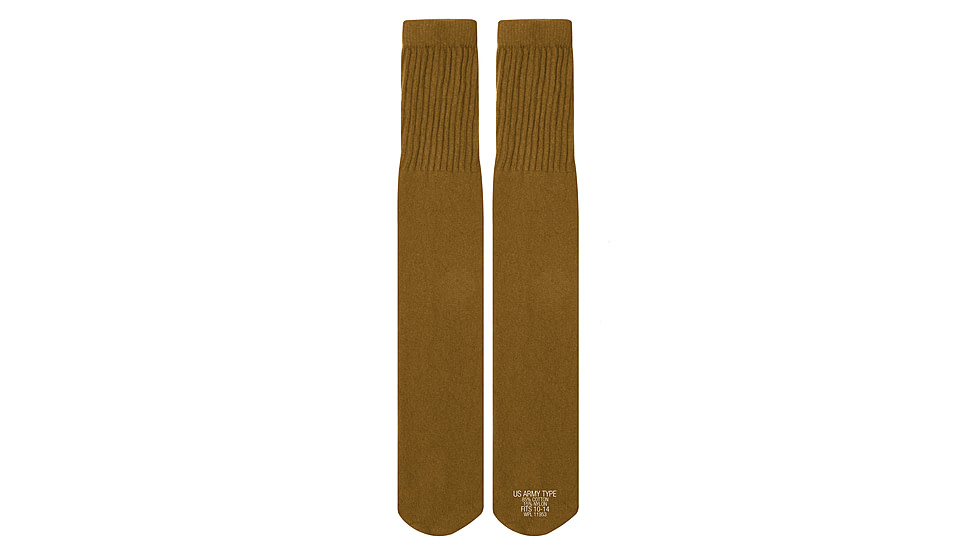 Rothco G.I. Style Tube Socks, Coyote Brown, 6126-CoyoteBrown