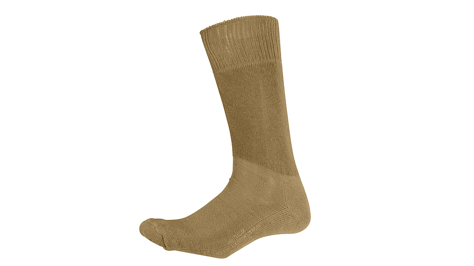 Rothco G.I. Type Cushion Sole Socks, Coyote Brown, Small, 4557-CoyoteBrown-S