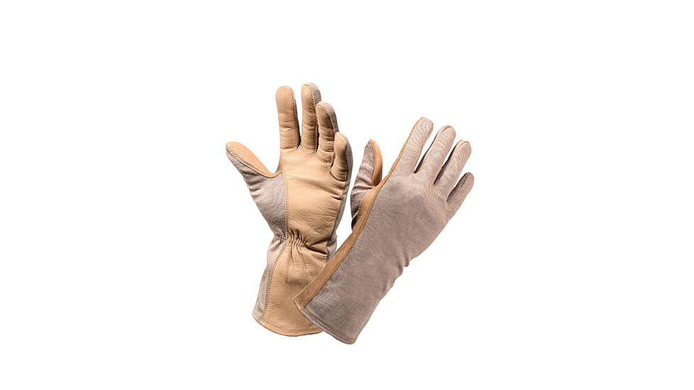 Rothco G.I. Type Flame &amp; Heat Resistant Flight Gloves, Desert Sand, 11, 3474-DesertSand-11