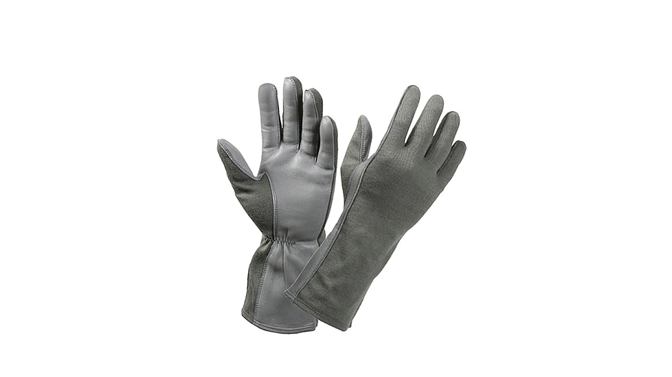 Rothco G.I. Type Flame &amp; Heat Resistant Flight Gloves, Foliage Green, 11, 3473-FoliageGreen-11
