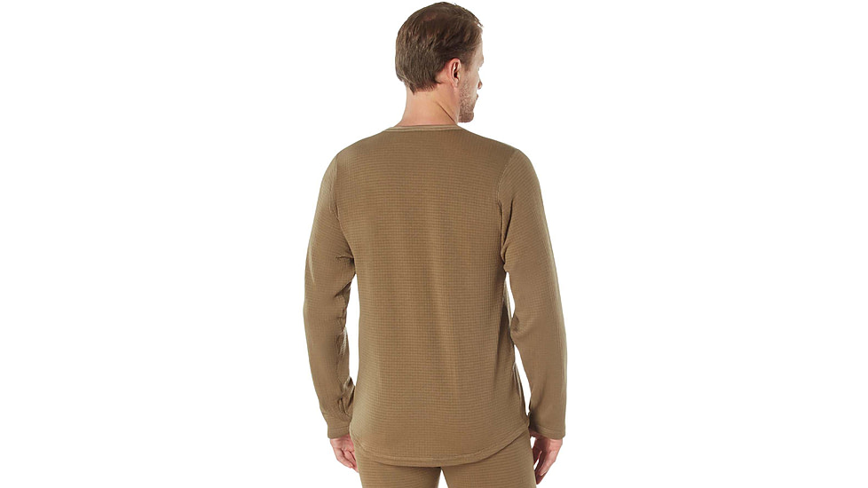 Rothco Gen III Level II Underwear Crew Top - Mens, Coyote Brown, Small, 69140-AR670-1CoyoteBrown-S