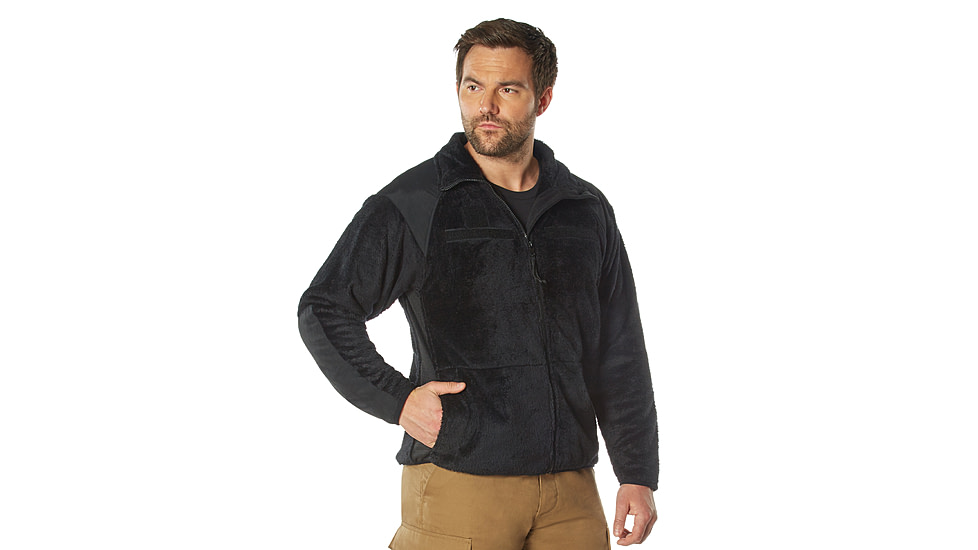 Rothco Generation III Level 3 ECWCS Fleece Jacket, Black, Small, 9739-Black-S