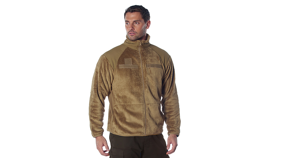 Rothco Generation III Level 3 ECWCS Fleece Jacket, Coyote Brown, S, 9734-S