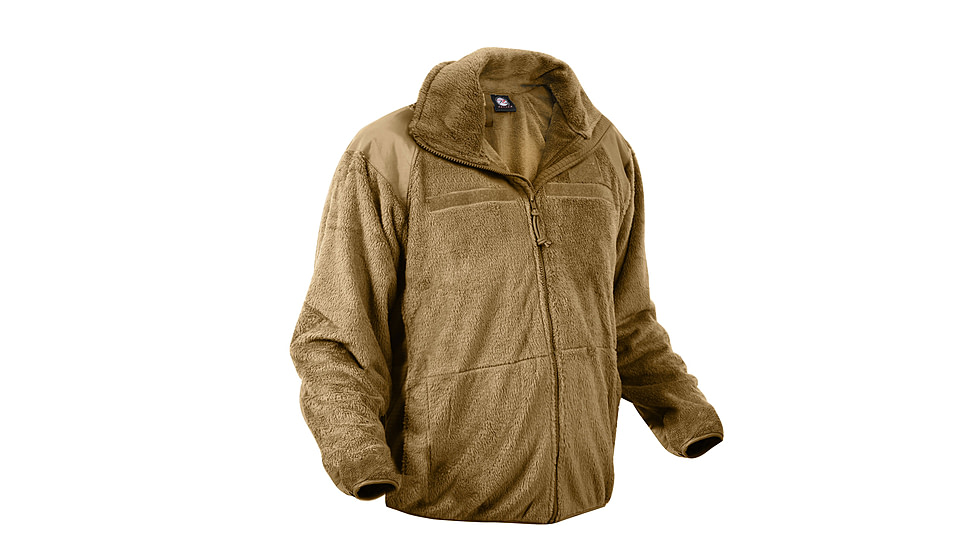 Rothco Generation III Level 3 ECWCS Fleece Jacket, Coyote Brown, S, 9734-S