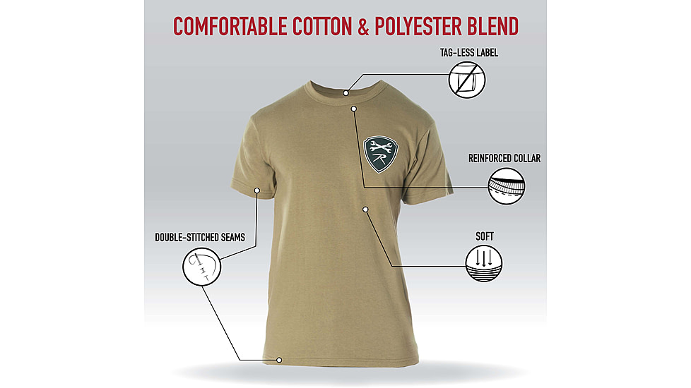 Rothco Getting The Job Done T-Shirt - Mens, Coyote Brown, Small, 11355-CoyoteBrown-S