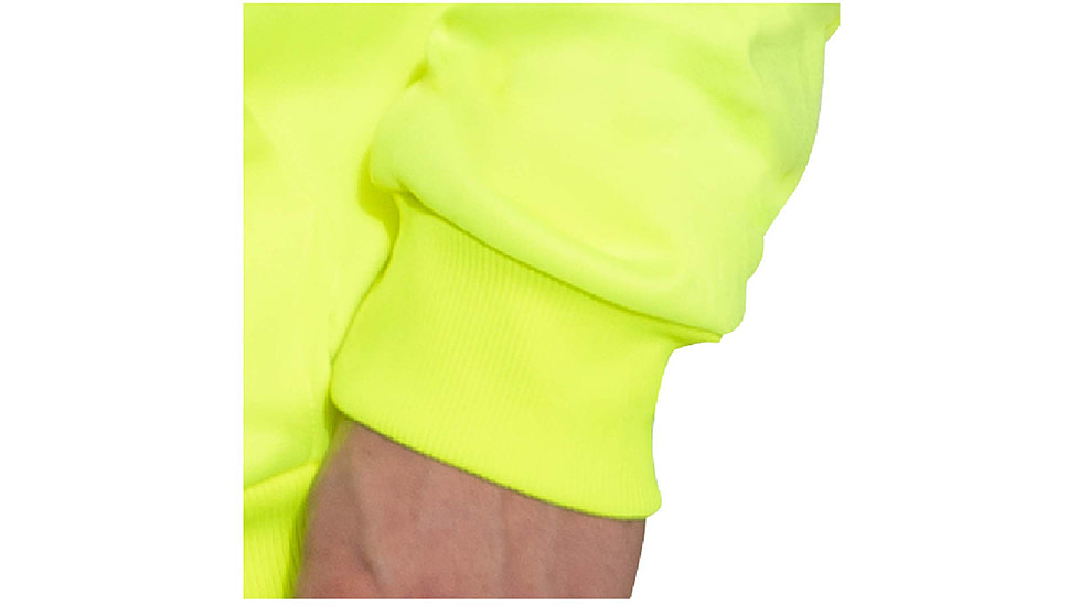 Rothco High-Vis Performance Hooded Sweatshirt - Mens, Safety Green, Small, 10381-S