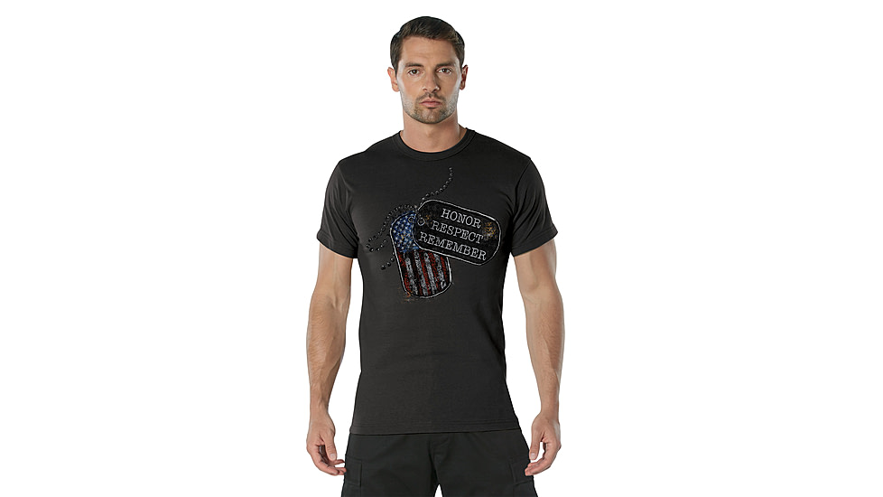 Rothco Honor Respect Remember T-Shirt - Men's, Black, 2XL, 18166-Black-2XL