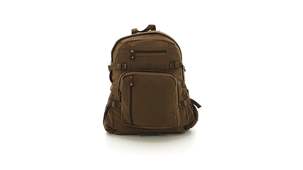 Rothco Jumbo Vintage Canvas Backpack, Olive Drab, 9262-OliveDrab