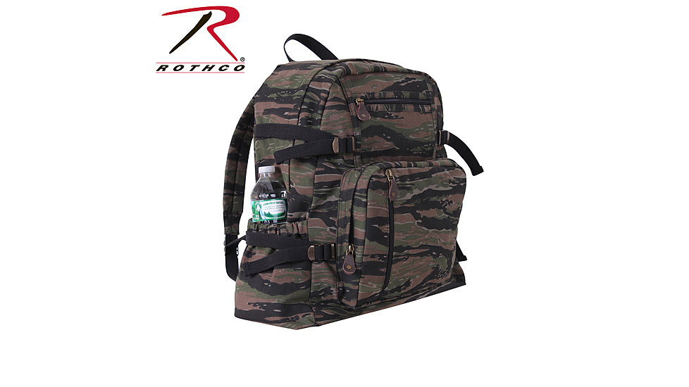 Rothco Jumbo Vintage Canvas Backpack, Olive Drab, 9262-OliveDrab
