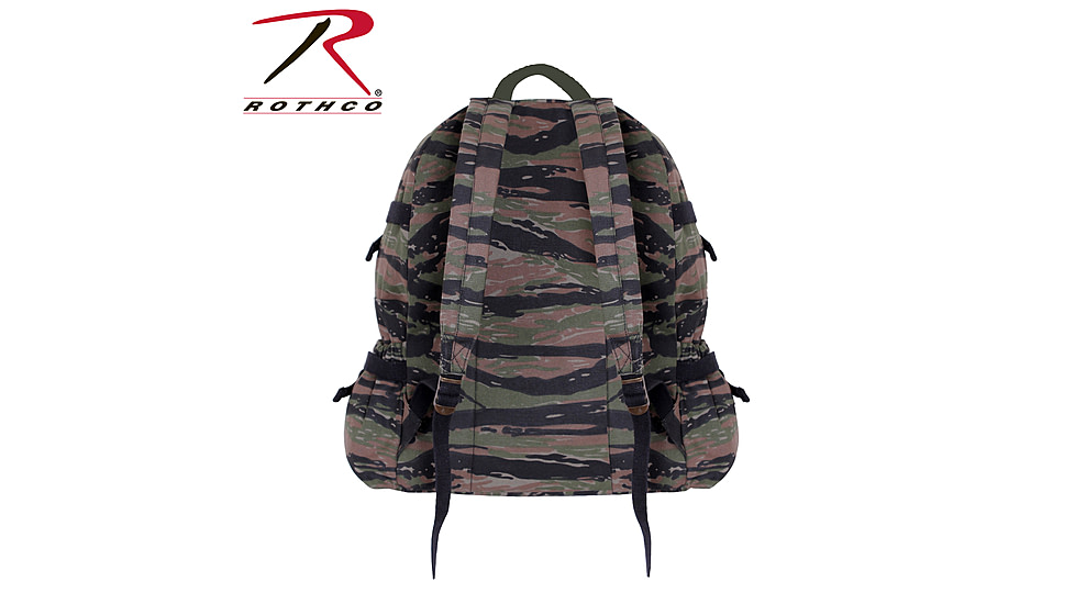Rothco Jumbo Vintage Canvas Backpack, Olive Drab, 9262-OliveDrab