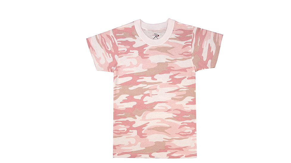 Rothco Kids Camo T-Shirts, Baby Pink Camo, M, 6397-BabyPinkCamo-M