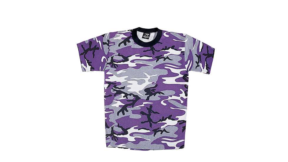 Rothco Kids Camo T-Shirts, Ultra Violet Camo, Extra Small, 6743-UltraVioletCamo-XS