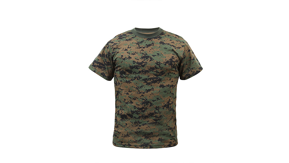 Rothco Kids Digital Camo T-Shirt, Woodland Digital Camo, Extra Small, 6396-WoodlandDigitalCamo-XS
