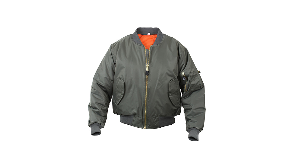 Rothco Kids MA-1 Flight Jackets, Sage Green, Small, 7310-SageGreen-S