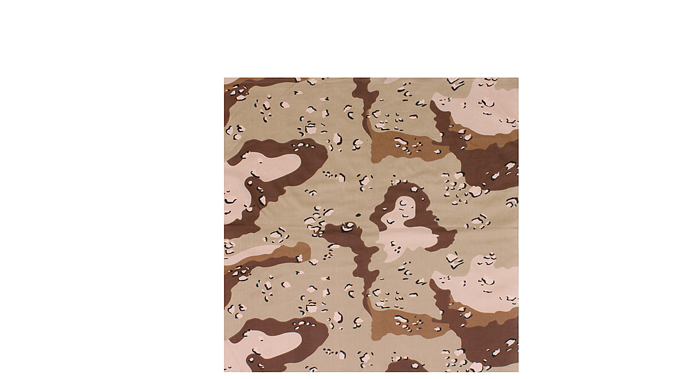 Rothco Large Camo Bandana, 6-Color Desert Camo, 4347-6-ColorDesertCamo